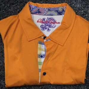 Robert Graham Vibrant Orange Polo Men 2XL